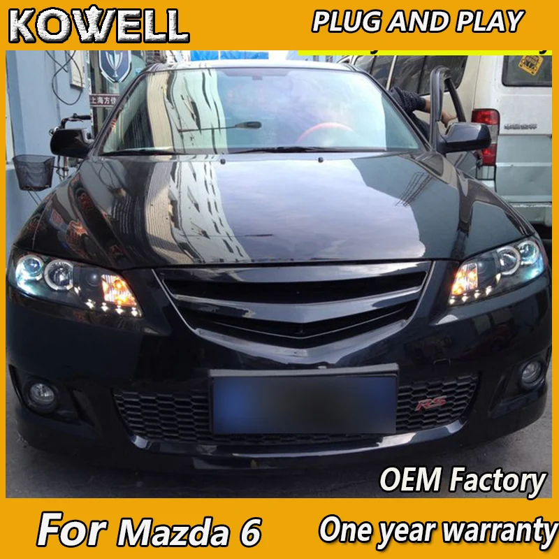 

KOWELL Car Styling for Mazda 6 Headlights Mazda6 LED Headlight DRL Lens Double Beam Bi-Xenon HID car Accessories