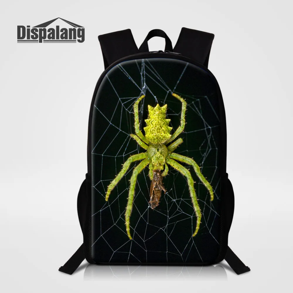 

Dispalang Mens Backpacks Spider Printing Kids Cool Backpacks Animal School Bags for Teenage College Student Shoulder Book Bag