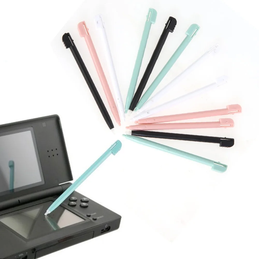 12pcs Colorful Plastic Touch Screen Stylus Pen For Nintendo ND-S DS LITE DSL Console Game Video Screen Touch Pen Game Accessory