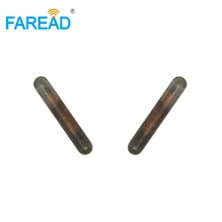 x20pcs IP68 1.4*8mm 125KHz low frequency RFID tags glass capsule tube transponder chip EM4100\4102\4200 10 digits microchip
