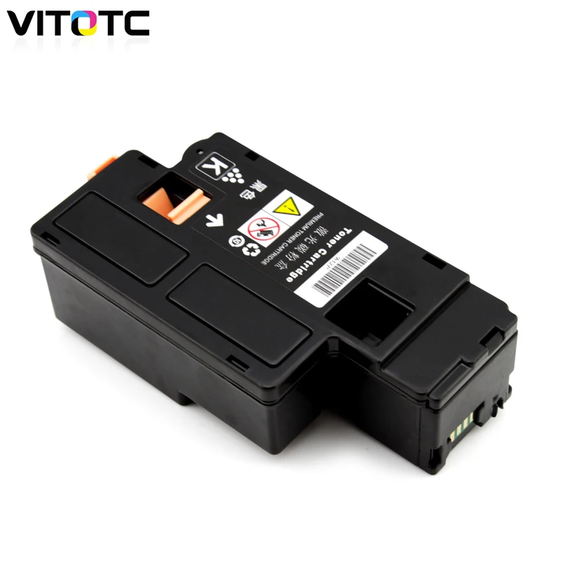 Black Toner Cartridge Compatible For Dell C1760 C1760nw C1765 C1765nf C1765nfw Laser Printer With Toner Reset Cartridge Chips