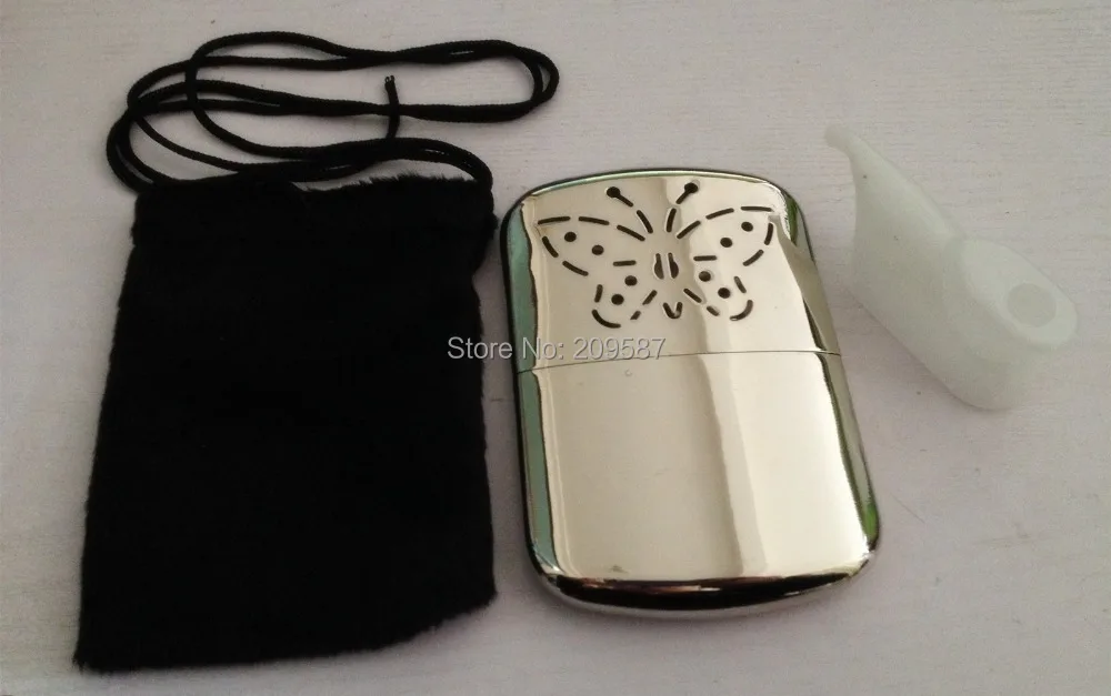 สแตนเลสสตีลมืออุ่นกระเป๋าแบบพกพา Handwarmer