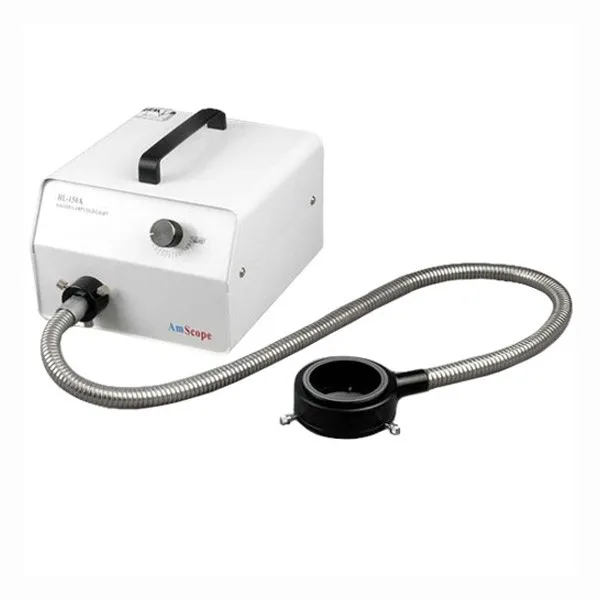 

AmScope 150W Fiber-Optic Microscope Illuminator with Ring-light 220V Version HL150-AR-220V