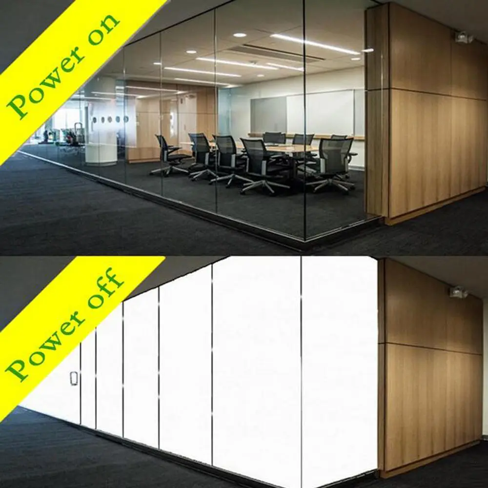 SUNICE Customs PDLC Self-adhesive White Smart Film Electrochromic Film Switchable Glass Vinyl + power transformer