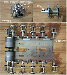 衝撃吸収ロボット,おもちゃ,新バージョン,追跡シャーシ,クローラークライミング