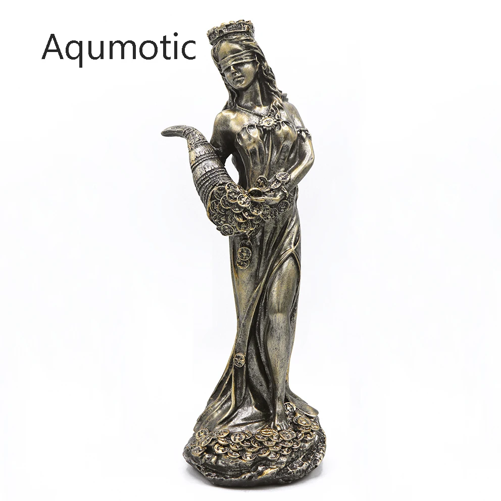 Aqumotic The God of Wealth and Money Statue Art Greek God's Power Managing Born Best Wishes Fiscal Valuables Goddess Store Gift