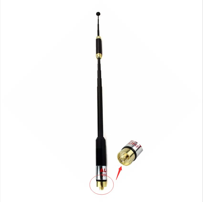 Newest AL-800 Dual Band 144/430MHz SMA-Female Telescopic Antenna AL800 for WOUXUN TYT HYT BAOFENG BF-888S UV-5R Radio