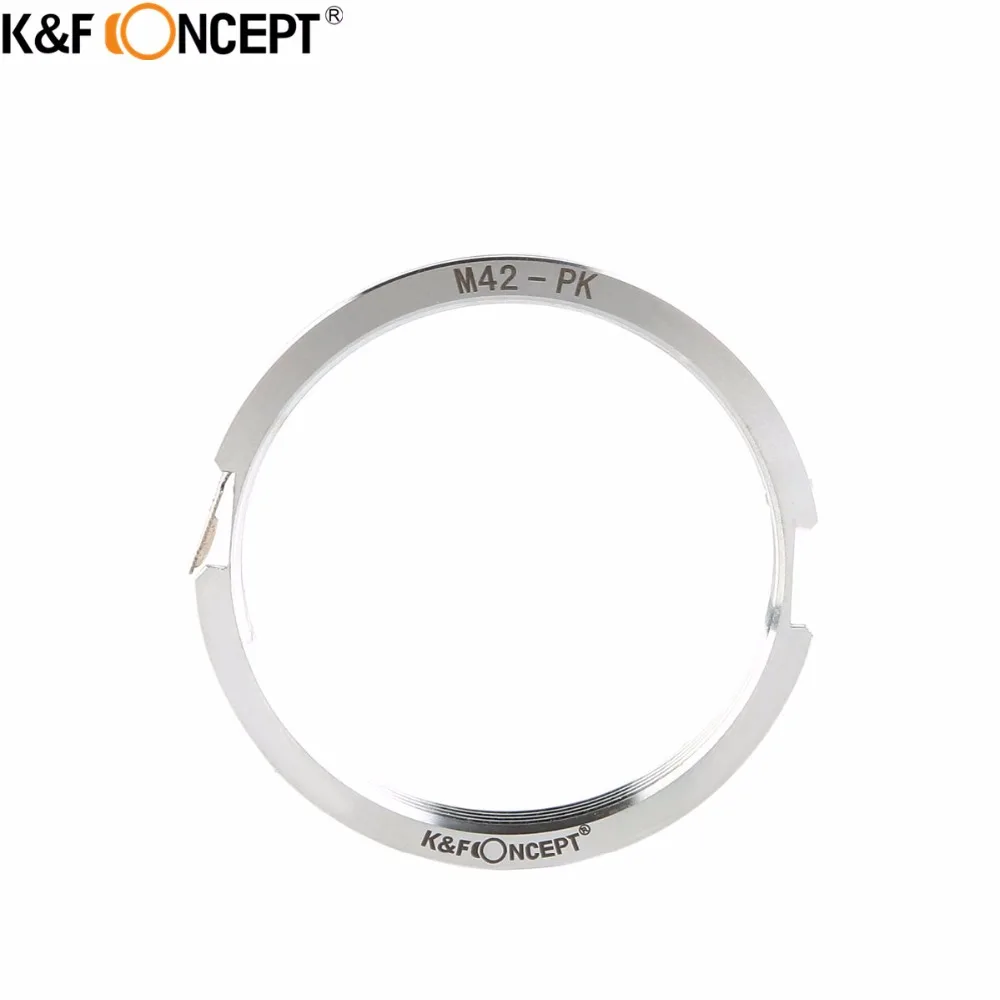 K&F CONCEPT for M42-PK Camera Lens Adapter Ring of Metal fit for M42 Screw Mount Lens to for Pentax K Mount Camera Body