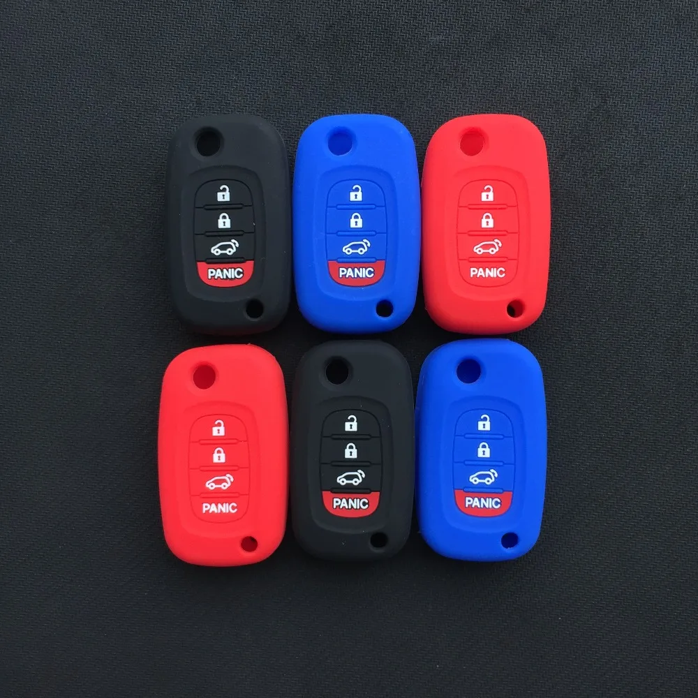 

ZAD silicone key cover for Benz Smart Fortwo 453 Forfour 2015 2016 2017 starline a93 case for keychain alarm