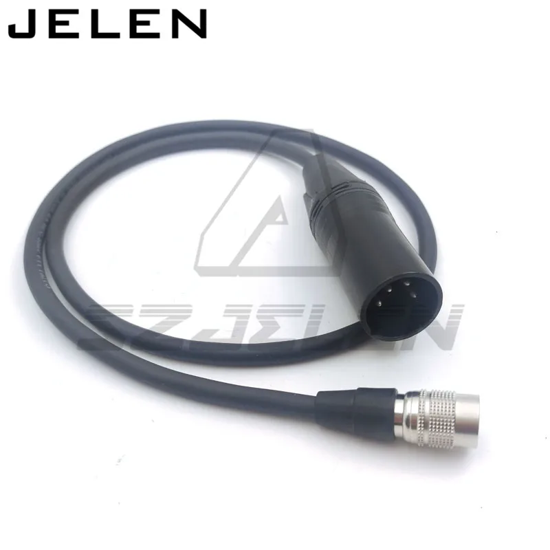 

XLR 4 pin to Hirose 4-pin plug connector for recorder zoom F8 power cord, Sound Devices 688/644/633 power line