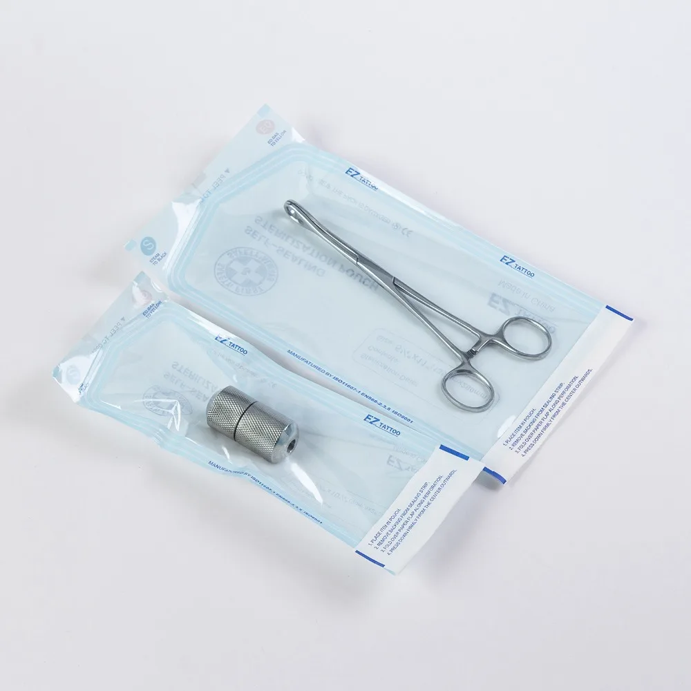 200Pcs/box Disposable Sterilization EZ Sterilized Pouch Bags Puncture self-sealing bag Tattoo Accessories Tattoo Tools