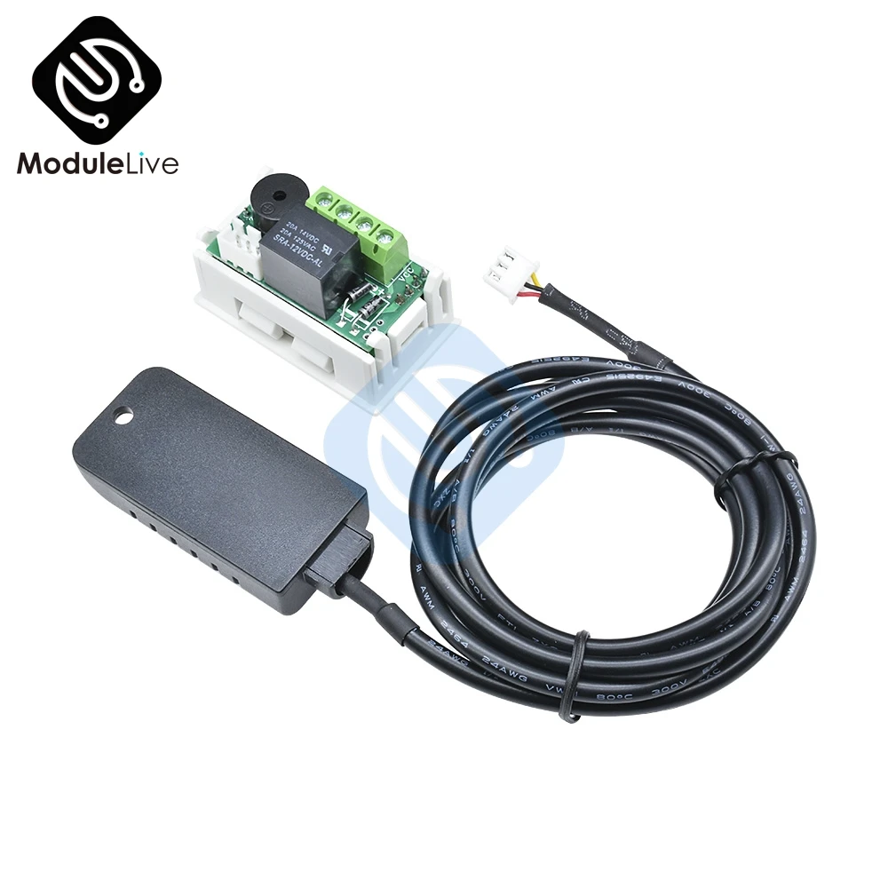 DC 12V 24V AC 110-220V Mini regolatore di umidità digitale interruttore di controllo dell\'umidità igrometro 0 ~ 99% RH sensore di umidità igrostato