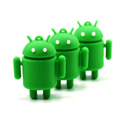 robot usb flash drive 4GB 8GB 16GB 32GB 64G cartoon android pen drive green U Disk memory stick machine pendrive