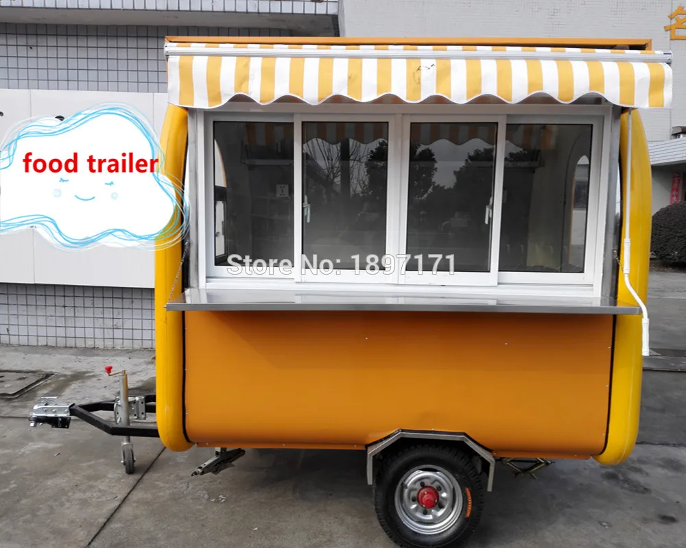 Mobile Heavy Duty Catering Trailer Cart Food Service Vending Food Concesion Food Cart Indoor Outdoor Kiosk Buffet