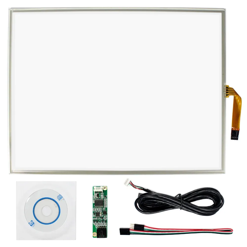 لوحة لمس LCD مقاس 15.1 بوصة مع وحدة تحكم USB ، 1024 × 768 ، 15 بوصة