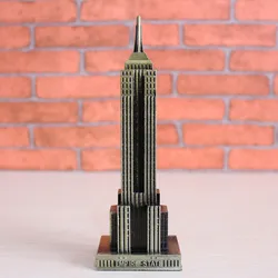 22CM/18cm large metal ornaments The Empire State Building the landmark skyscraper model Home Furnishing decoration