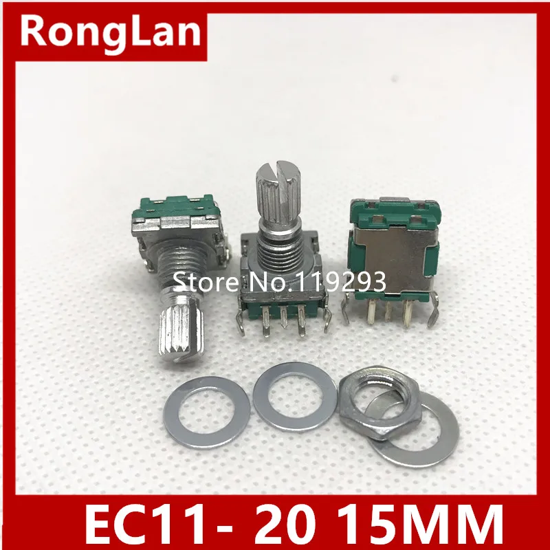 [BELLA]Shelf EC11 side tone encoder 20 points with a switch with a pulse encoder thread switch 15MM rachis--10PCS/LOT