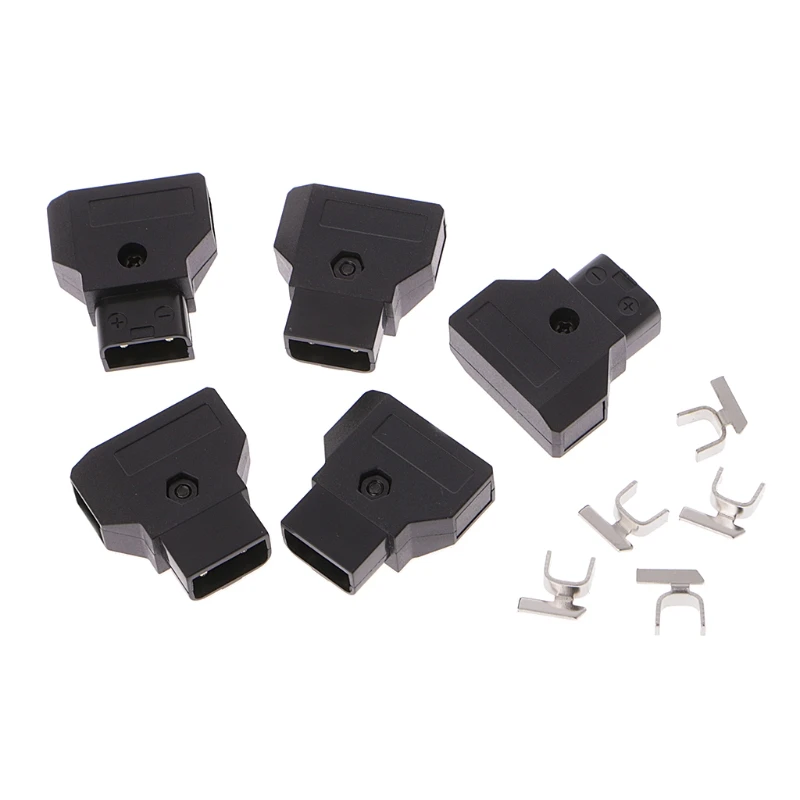 5 sztuk ABS DTAP d-tap wtyczka DIY na statyw DSLR kabel zasilający v-mount Anton C bateria wtyk męski