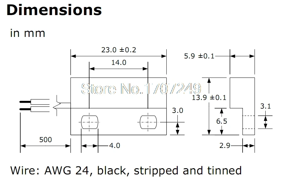 Free Shipping 10pcs Normally open reed switch  plastic package with mounting hole and wire GPS-23 module sensor