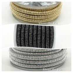 50 Meters Metal Mesh Round Tube Cords Braided Wire Mesh Bands Woven Rope Handcraft Collar Necklace Women Men Jewelry Making