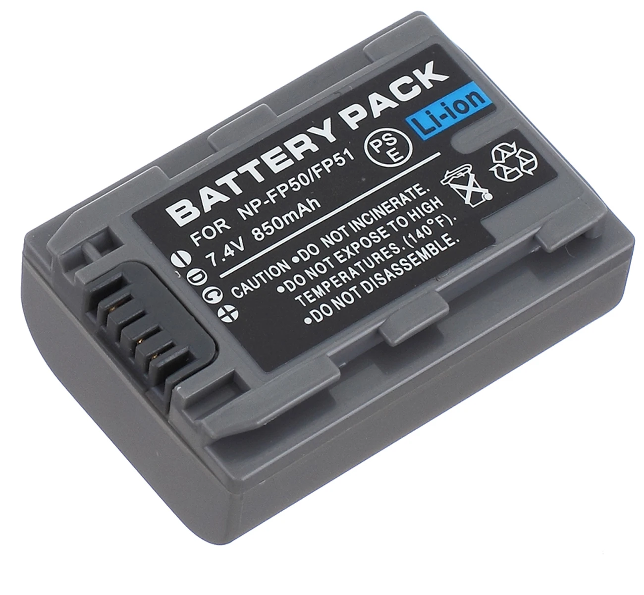 Battery Pack for Sony DCR-HC16E, DCR-HC17E, DCR-HC18E, DCR-HC19E, DCR-HC94E, DCR-HC96E Handycam Camcorder