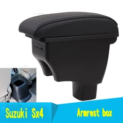 Car Rotatable Armrest For Suzuki Sx4 2007-2013 Arm Rest Center Centre Console Storage Box 2008 2009 2010 2011 2012