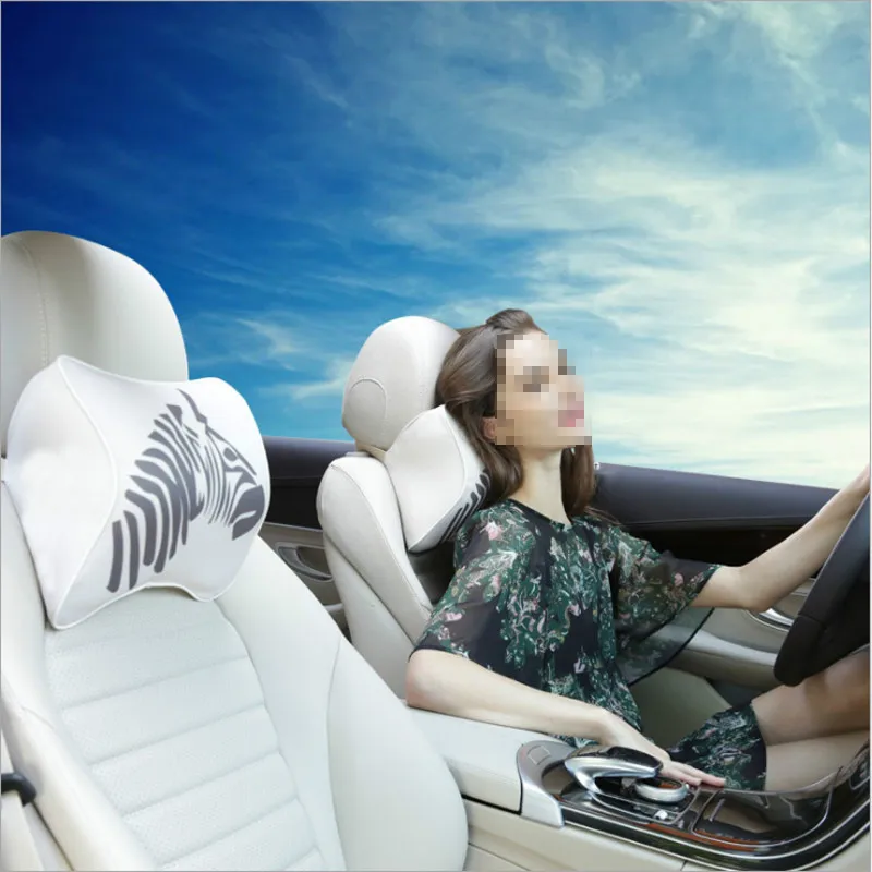 Space Memory Cotton Car Headrest Pillow Neck Guard Pillow Car Styling For Benz w203 w204 w205 w210 w211 w213 gla glc glk