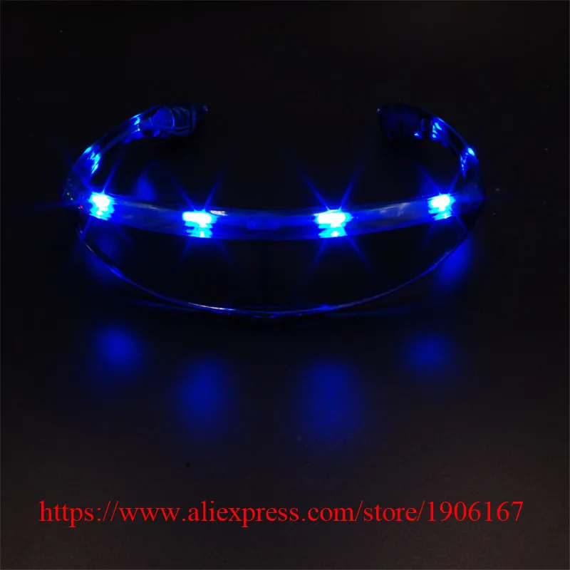 DHL Free Shipping Led Luminous Party Glasses Led Lighting Up Glasses Bright Light Festival Gift Led Flashing Stage Props 10PCS