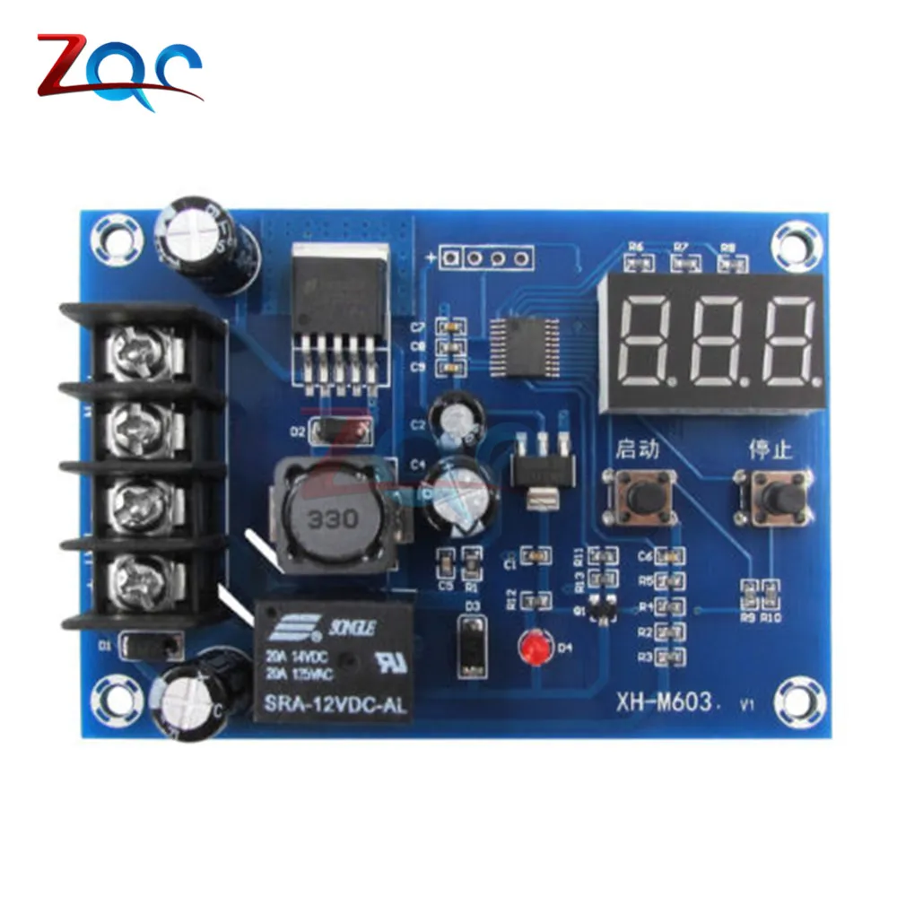 Module de commande de charge 12-24V, stockage de batterie au Lithium, panneau de Protection de l'interrupteur de commande avec affichage