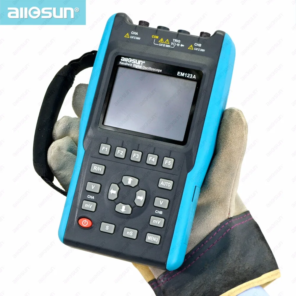 Handheld 2 Channel 25MHz Digital Storage Oscilloscope and True 6000 Words RMS Multimeter 2in1 Multifunctional Instrument EM1230