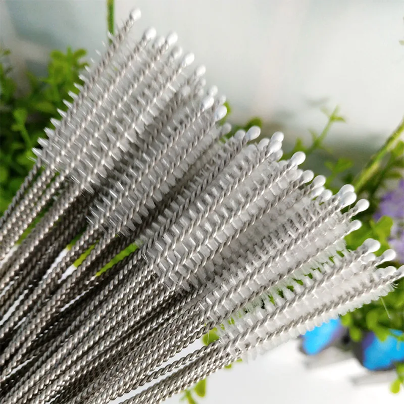 

Wholesale 2000 piece/lot 170 mm reusable stainless steel straw brush Straw Cleaning Brushes Round Pipe Cleaning Wire Brush Tools