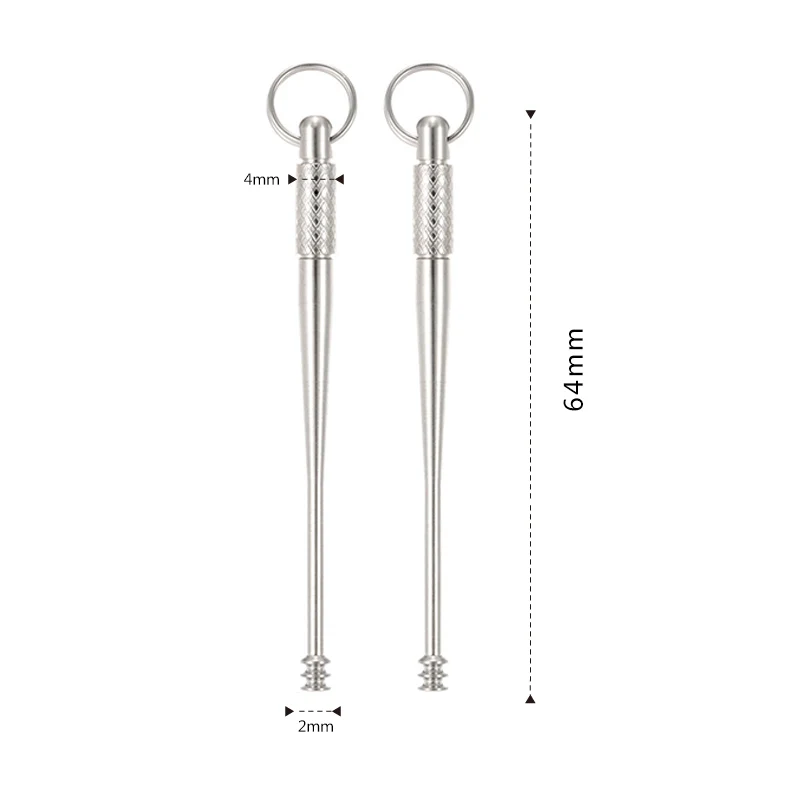 Rover Camel Titanium Ti Ear Cleaner Earpick Curette Earwax Remover Curette EDC Best Price 2pcs/lot