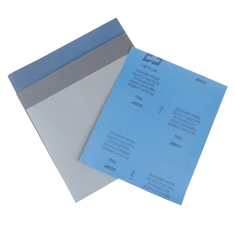 1 pz grana 800-5000 lucidatura a umido e a secco levigatura fogli di carta vetrata abrasiva a umido/a secco finitura superficiale realizzata