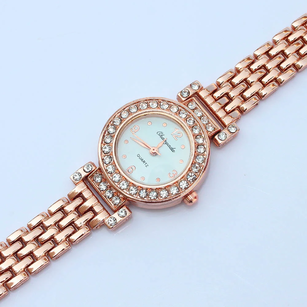 여성용 전자 쿼츠 손목시계, 여성용 시계 팔찌, 최신 패션