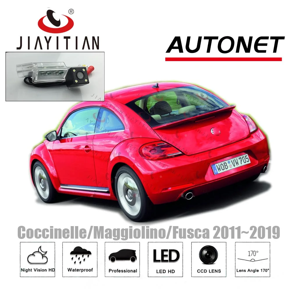 JIAYITIAN Rear View Camera For VW Coccinelle/Maggiolino/Fusca 2011~2019 2015/Backup camera/License Plate camera Reverse Camera