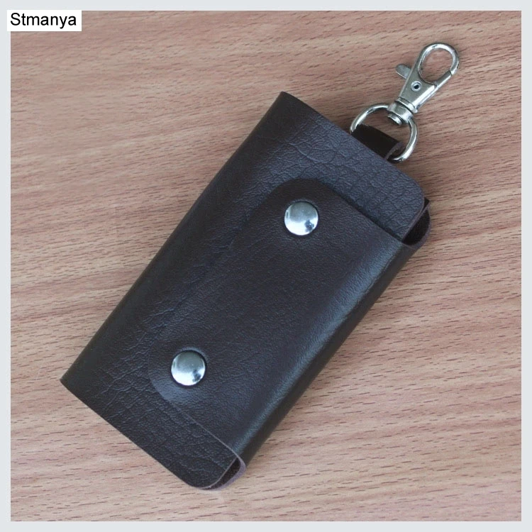 NEW Key Wallet Key Chain Women Men Key Holder Case Car Keychain Leather Buckle Key Ring Gift Jewelry K1272