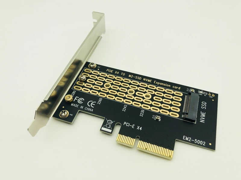 NEW PCI-E PCI Express 3.0 X4 to M.2 NVMe M KEY NGFF SSD PCIE M2 Riser Card Adapter Support 2230 2242 2260 2280 Size