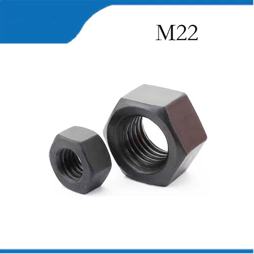 

5pcs Hex Nut M22 High Quality Stainless Carbon Steel Black Hex Nutsert Best Selling Thread Nutstainless bolts,nails,riveter