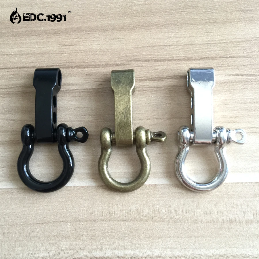 10pcs/lot Outdoor Camping Survival Rope Paracord Survival Bracelets O-Shaped Stainless Steel Shackle Buckle