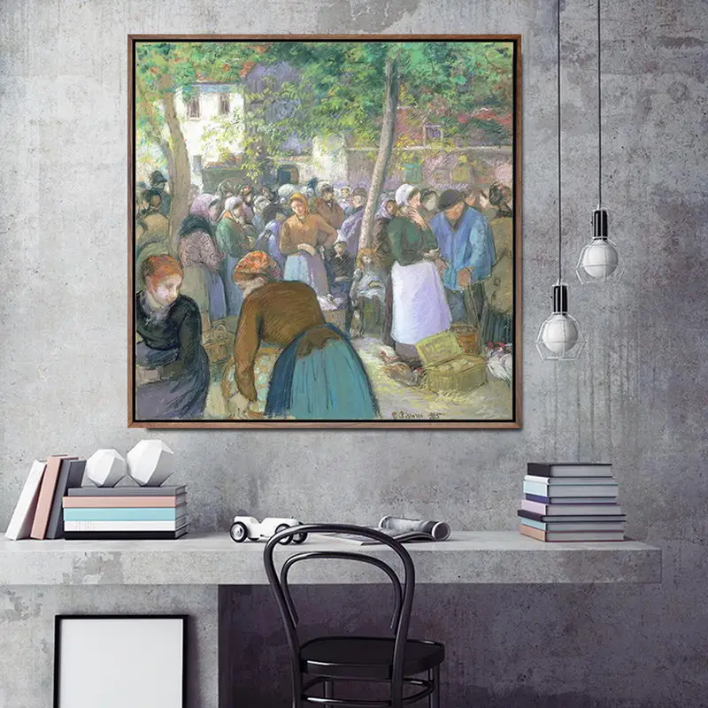 Home Decoration Print Canvas Art Wall Pictures Poster Canvas Printings Square Paintings French Camille Pissarro