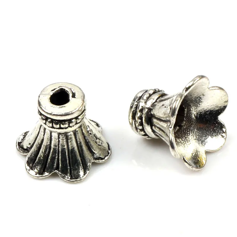 OlingArt różne style nasadek z koralików tybetańska latarnia koraliki dystansowe metalowe stokrotki dystansowe koła DIY tworzenia biżuterii latarnia Retro — zdjęcie 5