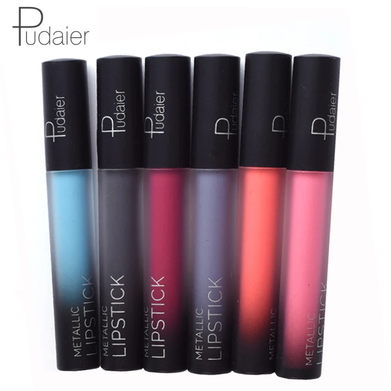 

Pudaier Matte Lip Gloss Velvet Makeup Batom Mate Waterproof Lip Tint Rouge a Levre Mat Liquid Lipstick Lip Plumper Gloss Lipbalm