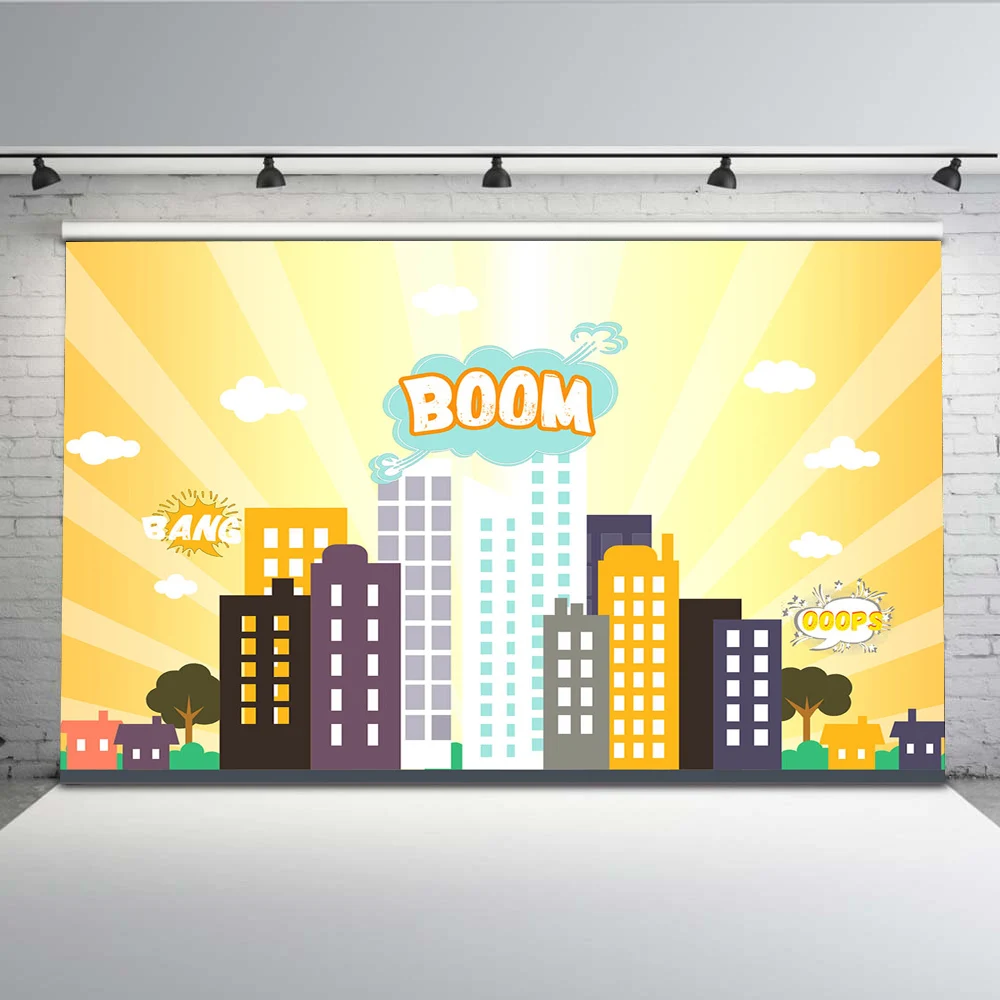 

Building Backdrop for Photography Light Photo Background Modern for Booth Studio Computer Printed MW-221