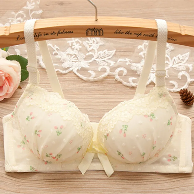 Bras for teenagers training bra for kids Cute bow and comfortable Underwear for girls Made of cotton