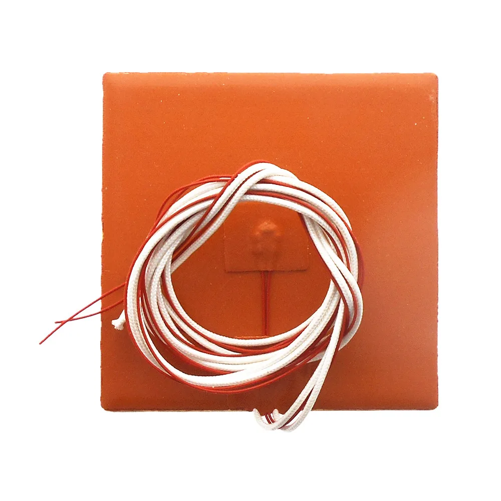 DuoWeiSi 3D Printer parts 12x12CM Heatbed 24V / 220V  50W / 100W / 500W Thermostor Silicone Heater Pad 120*120mm heat bed