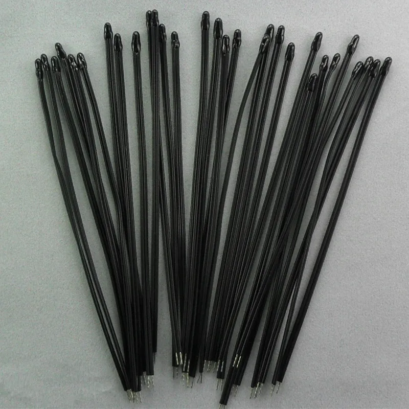 10pcs/lot NTC Thermistor Temperature Sensor 100K 1% Accuracy B Value: 3950 1% Line Length 100MM 28#