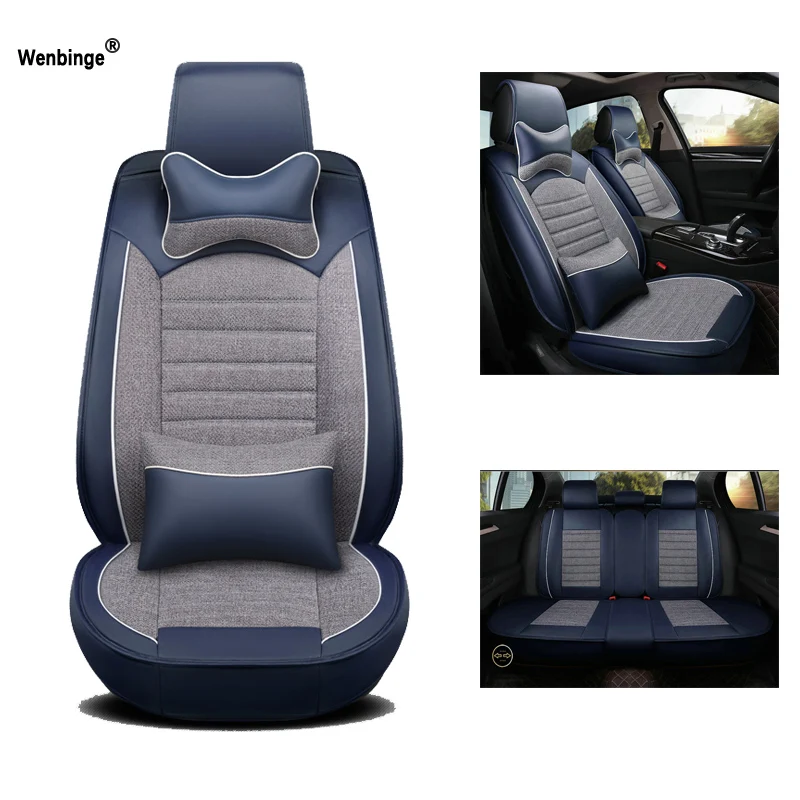 

Universal Leather car seat cover For ford focus 2 3 S-MAX fiesta kuga 2017 ranger mondeo mk3 car accessories car styling