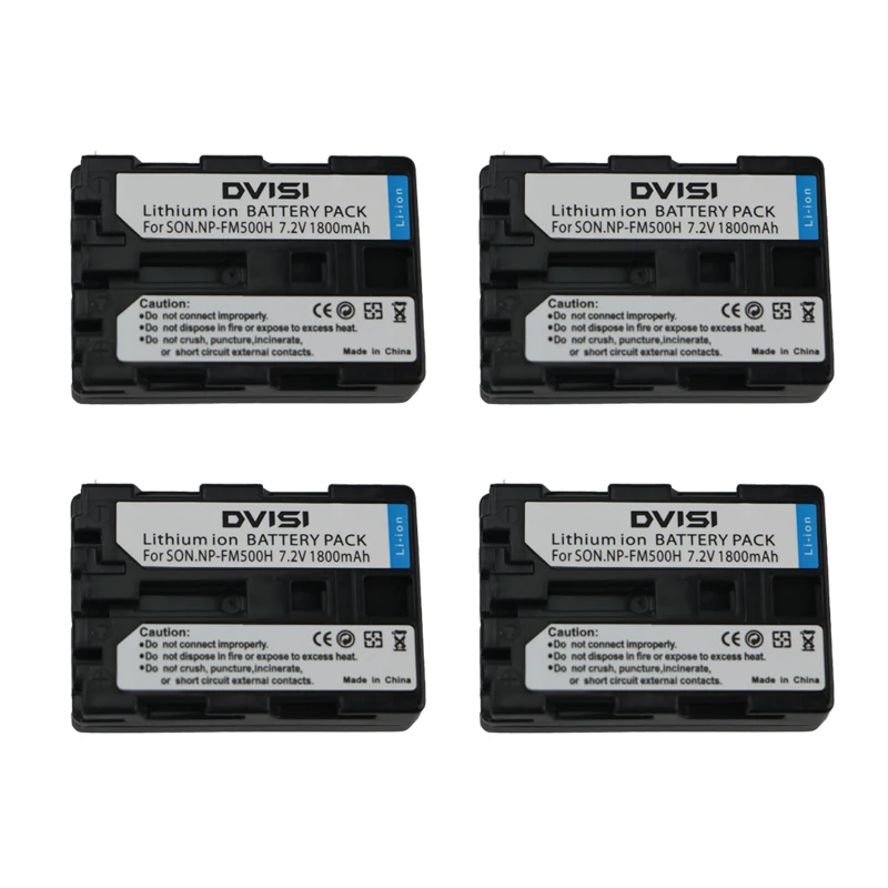 4Pc/lot NP-FM500H NP FM500H NPFM500H Rechargeable Battery for Sony Alpha SLT A57 A65 A77 A99 A350 A550 A580 A900