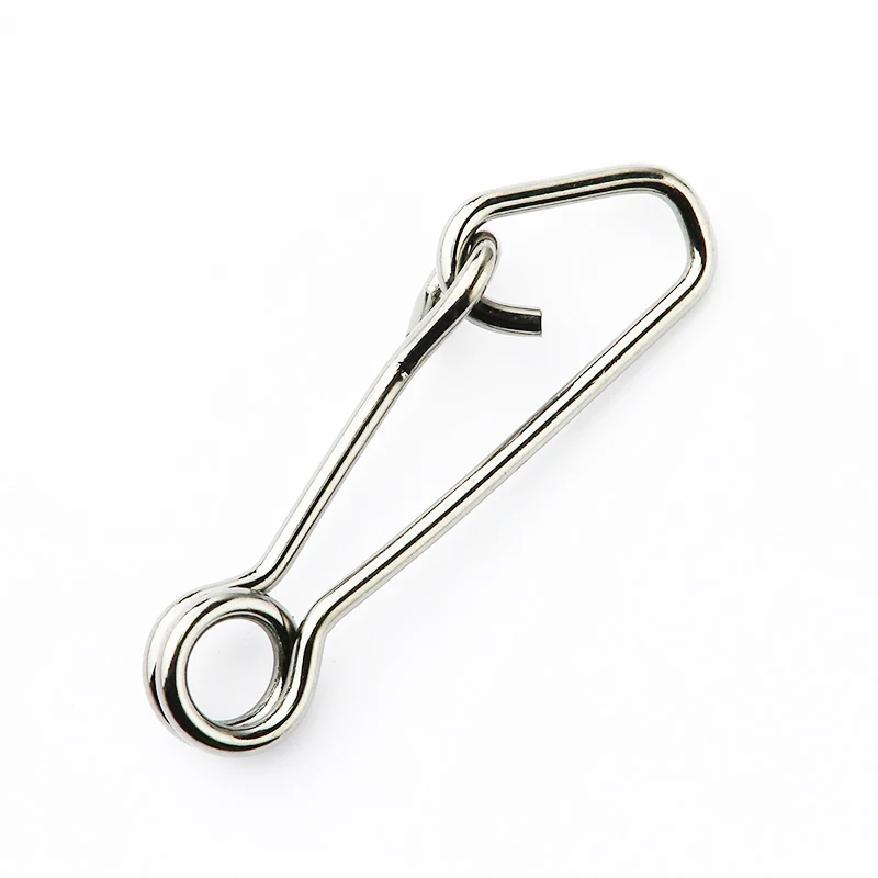 50pcs/Box Fishing Swivels Lure Hook Line Connector Sea Ocean Barrel Rolling Snap Hooked Carp Fly Ring Sinker Fishing Tool Tackle
