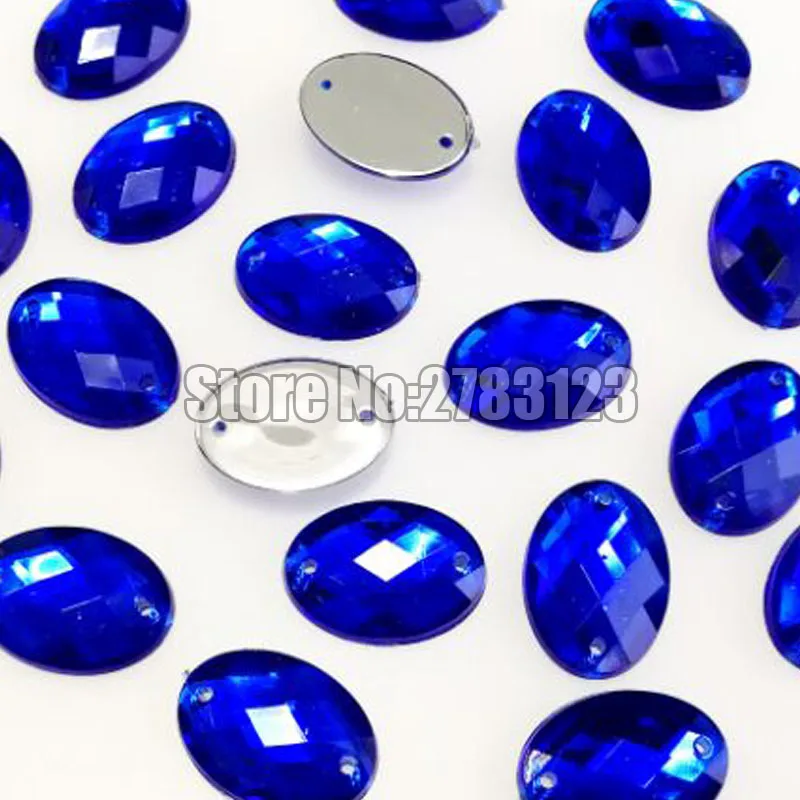 8x10mm 10x14mm 13x18mm 18x25mm oval shape High quality Acryl sew on rhinestones with two holes,diy/clothing accessories